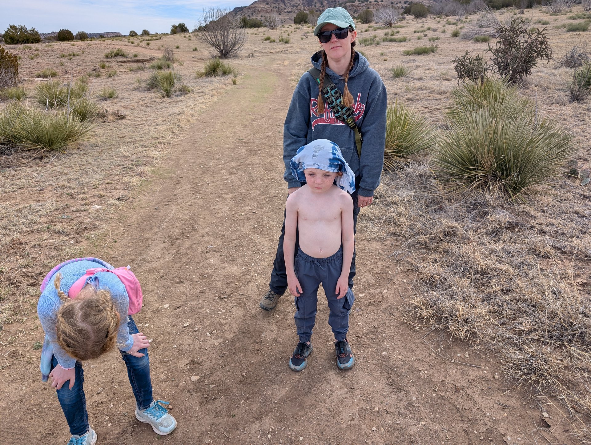 Hiking with everyone tired