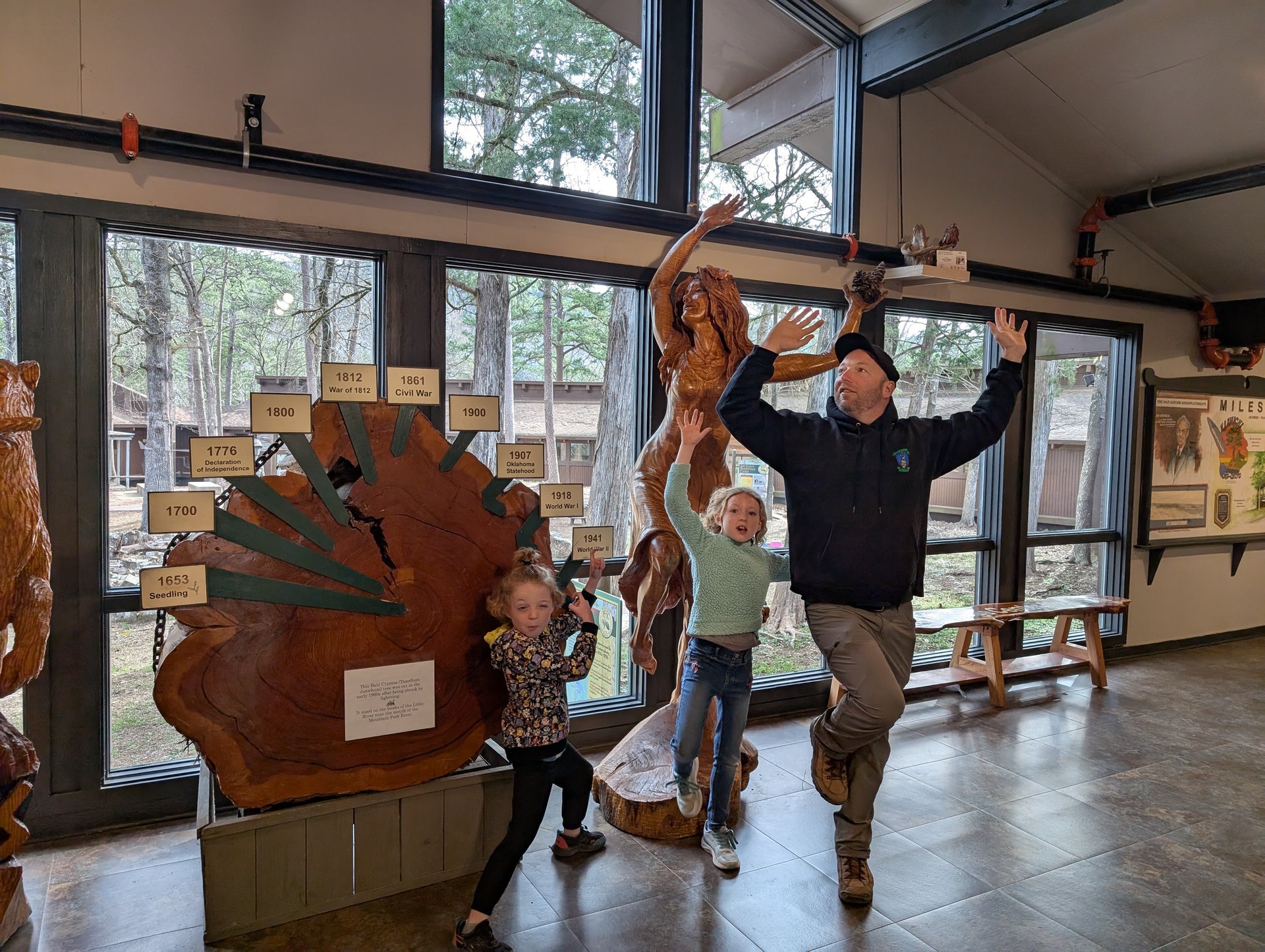 Visitor center at Beavers Bend State Park