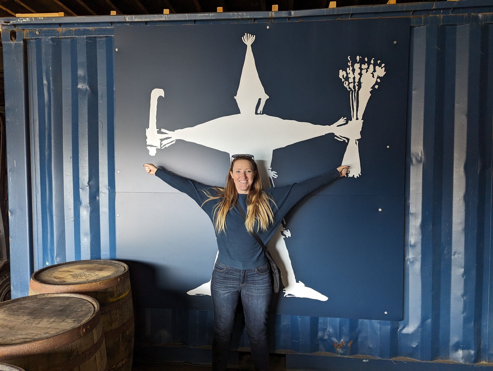 Sampling spirits at Dingle Distillery