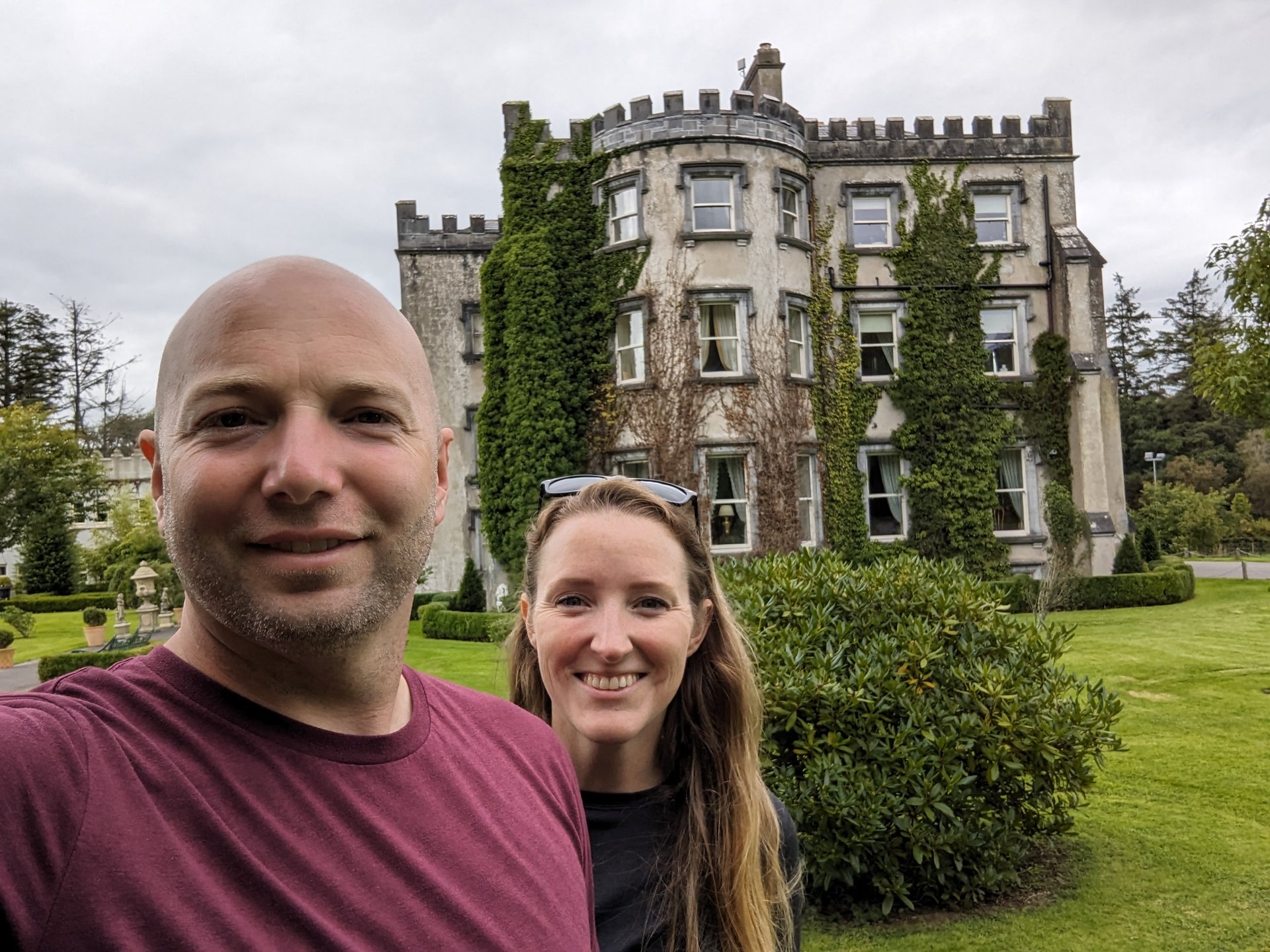 Exploring the castle grounds
