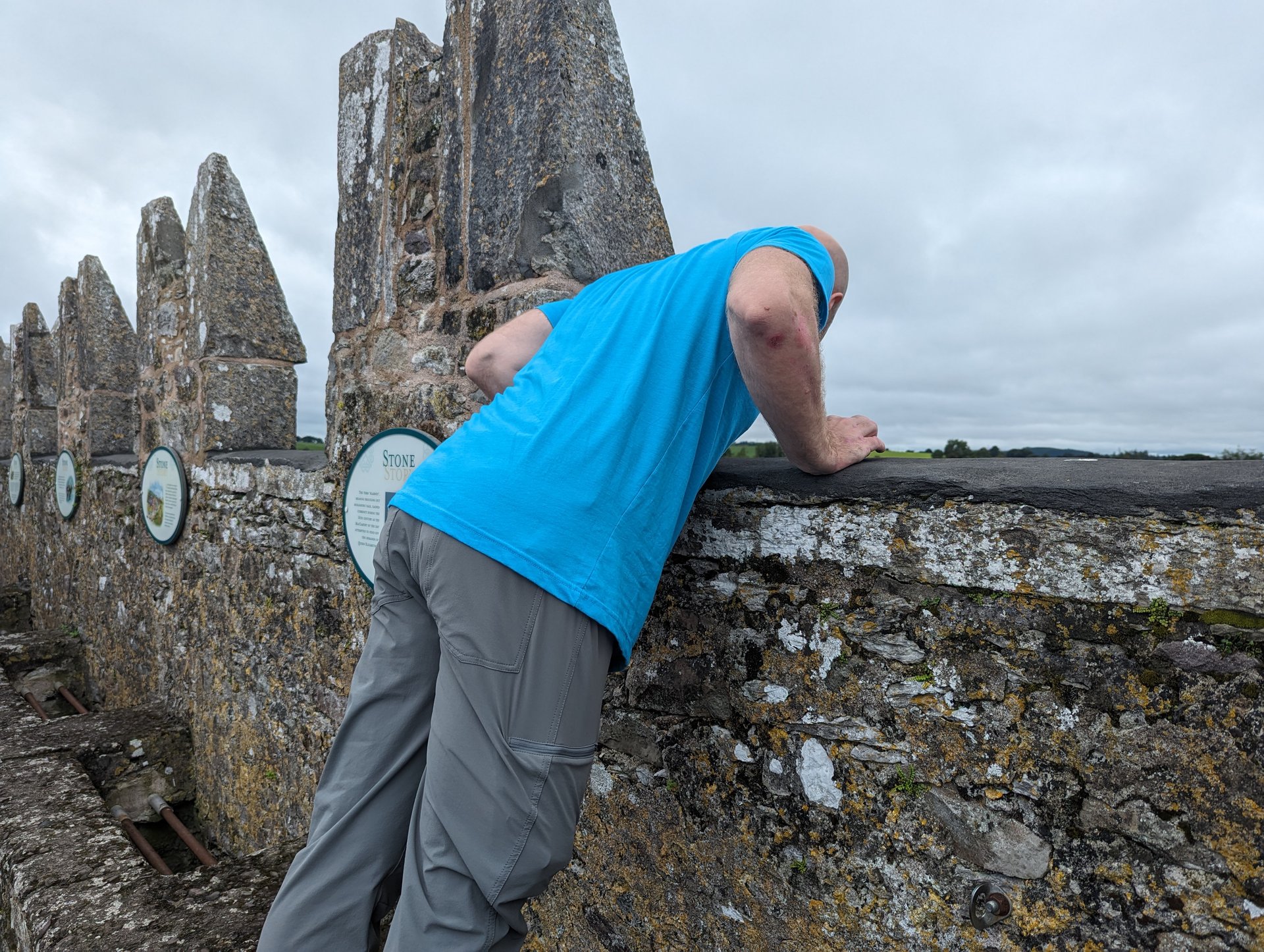 The imposing castle ruins
